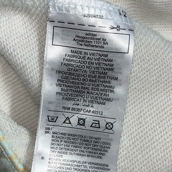 Adidas Orange and White Joggers - Picture 4 of 4